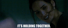 Morbius Its Holding Together GIF - Morbius Its Holding Together Martine Bancroft GIFs