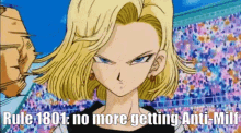 android18 dragon ball z rule anime 18