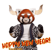 komoru panda ox happy new year2021 happy new year year of the ox