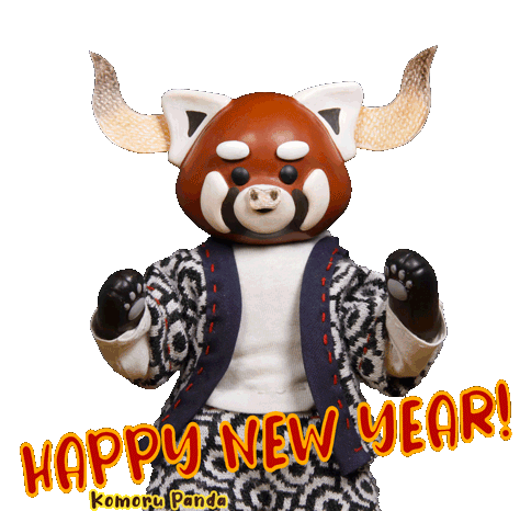 Komoru Panda Ox Sticker - Komoru Panda Ox Happy New Year2021 Stickers