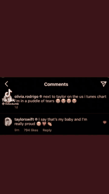 a blurry picture of a woman 's face next to a screen that says ' comments ' on it