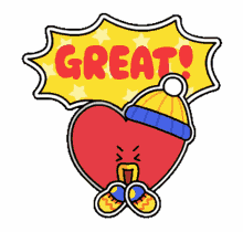 bt21 tata great clapping smiling