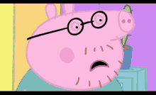 Peppa Pig Daddy Pig GIF - Peppa Pig Daddy Pig Eye Glasses GIFs