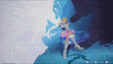 a screenshot of a video game shows a woman in a white outfit