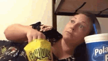 Watching Tv In Bed Sit Back GIF - Watching Tv In Bed Sit Back Entertained GIFs