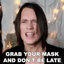 Grab Your Mask And Dont Be Late Pellek GIF - Grab Your Mask And Dont Be Late Pellek Halloween Song Cover GIFs