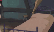 疲れた　つかれた　魔女の宅急便　キキ　ジブリ 疲労 GIF - Anime Tired Bed GIFs