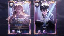 a girl and a boy are featured in a collaboration limited frame