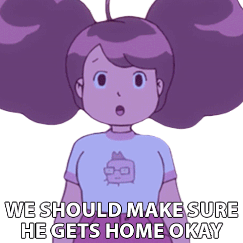 We Should Make Sure He Gets Home Okay Bee Sticker - We Should Make Sure He Gets Home Okay Bee Bee And Puppycat Stickers