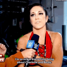 Bayley So Sick Of Everything Being About GIF - Bayley So Sick Of Everything Being About Charlotte Flair GIFs