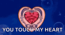 anime sailormoon transformation pink heart you touch my heart