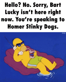 Bart Lucky Homer Simpson GIF