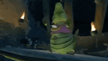 a cartoon character says you certainly got some rhythm in a dark cave .