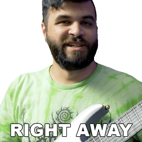 Right Away Andrew Baena Sticker - Right Away Andrew Baena Promptly Stickers