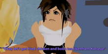 a girl in a video game says " okay let 's get fried chicken and boba tea likenfrom katseye "