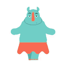 weird hippopotamus