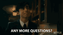 Any More Questions Number Five GIF - Any More Questions Number Five Aidan Gallagher GIFs