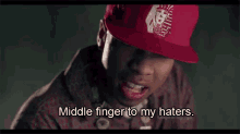 Haters GIF - Middle Finger Haters Fuck The Haters GIFs