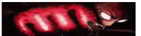 a close up of a person 's fist with glowing red lights coming out of it .