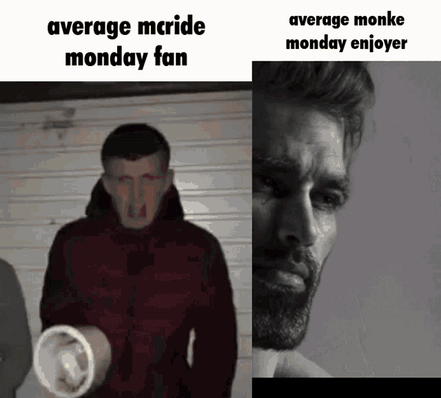 Average fan vs Average enjoyer Giga chad meme template