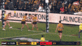 a fox sports broadcast of a soccer game between hawthorn and ade