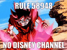 rule58948no disney channel rules goku dragon ball rules gif