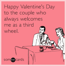 Happy Valentines Day Couple Who Always Welcome GIF - Happy Valentines Day Couple Who Always Welcome Third Wheel GIFs