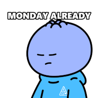 Monday Mondays Sticker - Monday Mondays Blueberry Stickers