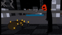 a drawing of a person standing in front of a fire with the word zone in the background