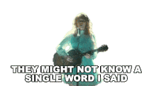 They Might Not Know A Single Word I Said Allison Ponthier Sticker - They Might Not Know A Single Word I Said Allison Ponthier Harshest Critic Song Stickers