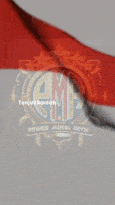 gmb power music rock logo with a red white and blue background