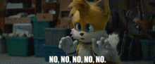 Sonic2 Tails GIF - Sonic2 Tails No No No No No GIFs