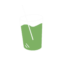 glass juice drink green flavored