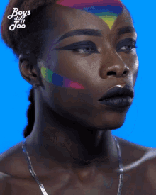 Flawless Colorful Face Paint GIF - Flawless Colorful Face Paint Makeup GIFs