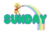 Sunday Tweetie GIF - Sunday Tweetie Rainbow GIFs