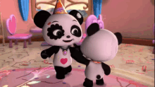 Crystal Panda Panda GIF - Crystal Panda Panda Dancing Together GIFs
