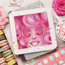 Ms Pinky Confetti GIF - Ms Pinky Confetti Art GIFs