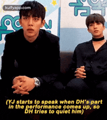(Yj Starts To Speak When Dh'S Partin The Performance Comes Up, Sobh Tries To Quiet Him).Gif GIF - (Yj Starts To Speak When Dh'S Partin The Performance Comes Up Sobh Tries To Quiet Him) Person GIFs