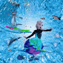 Kellemes Délutánt Frozen GIF - Kellemes Délutánt Frozen Dolphin GIFs