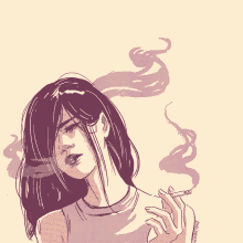 Art Girl GIF - Art Girl Smoking GIFs