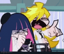 Panty And Stocking Laughing GIF - Panty And Stocking Laughing Paswg GIFs