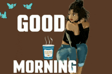 Good Morning African American Woman GIF - Good Morning African American Woman Nyc Coffee GIFs