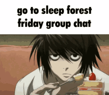 Death Note Go To Sleep GIF - Death Note Go To Sleep Forest GIFs