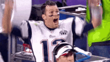 Tom Brady Superbowl GIF - Tom Brady Superbowl Jumping GIFs