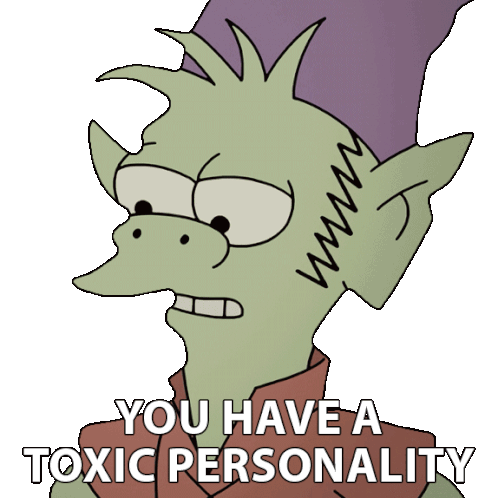 You Have A Toxic Personality Elfo Sticker - You Have A Toxic Personality Elfo Disenchantment Stickers