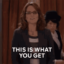 This Is What You Get Liz Lemon GIF - This Is What You Get Liz Lemon Tina Fey GIFs