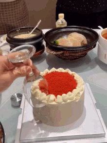 cake glass cup red velvet