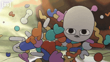 a cartoon drawing of a cartoon character with the letters [ as ] on the bottom