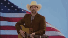 Usa Cowboy Usa Flag GIF - Usa Cowboy Usa Flag Usa Flag Wave GIFs