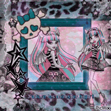 a picture of a monster high girl with the caption j'adore les monster high !